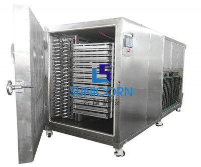 China 10sqm 100kg Vacuum Fruit Drying Machine Air Cooled Heating Without Water Cooling supplier