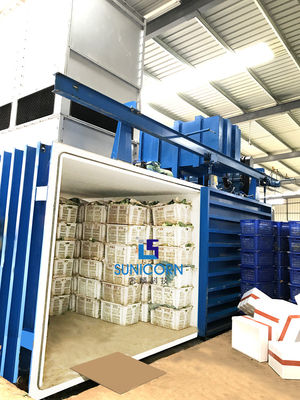 China High Durability Hydro Vacuum Cooling 1 - 24 Pallets With PLC Control System supplier